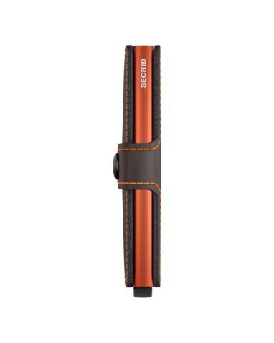 WEB_Small-Matte - Miniwallet - Truffle & Orange - Orange - Side