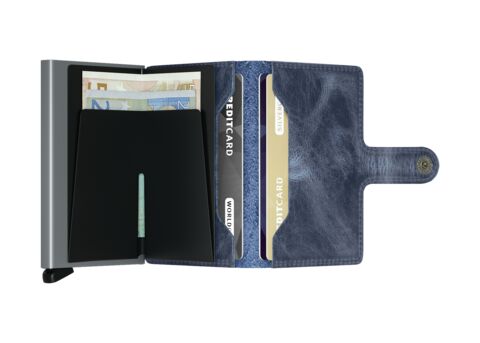 WEB_Small-Vintage - Miniwallet - Blue - Titanium - Open